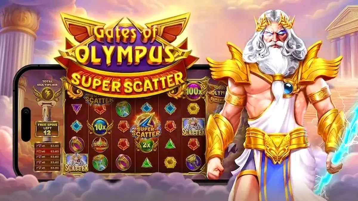 Tampilan visual slot Sugar Rush dengan grid 7x7 penuh permen warna-warni
