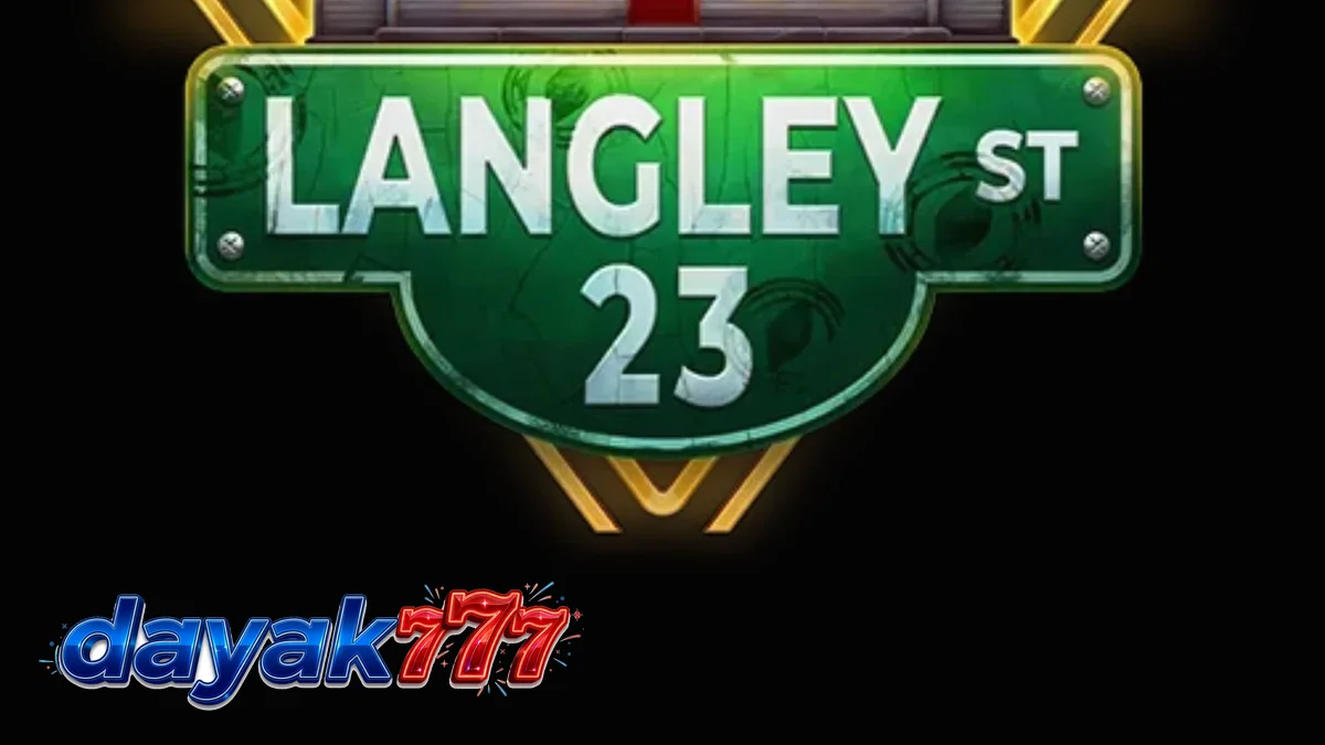 Tampilan visual misterius dari slot Langley Street 23 dengan nuansa noir 90-an.